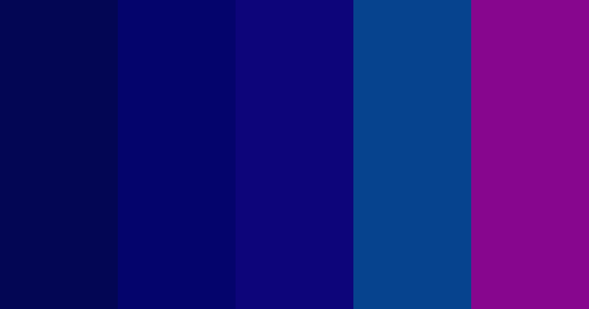Download blue purple dream color palette PNG image (landscape)