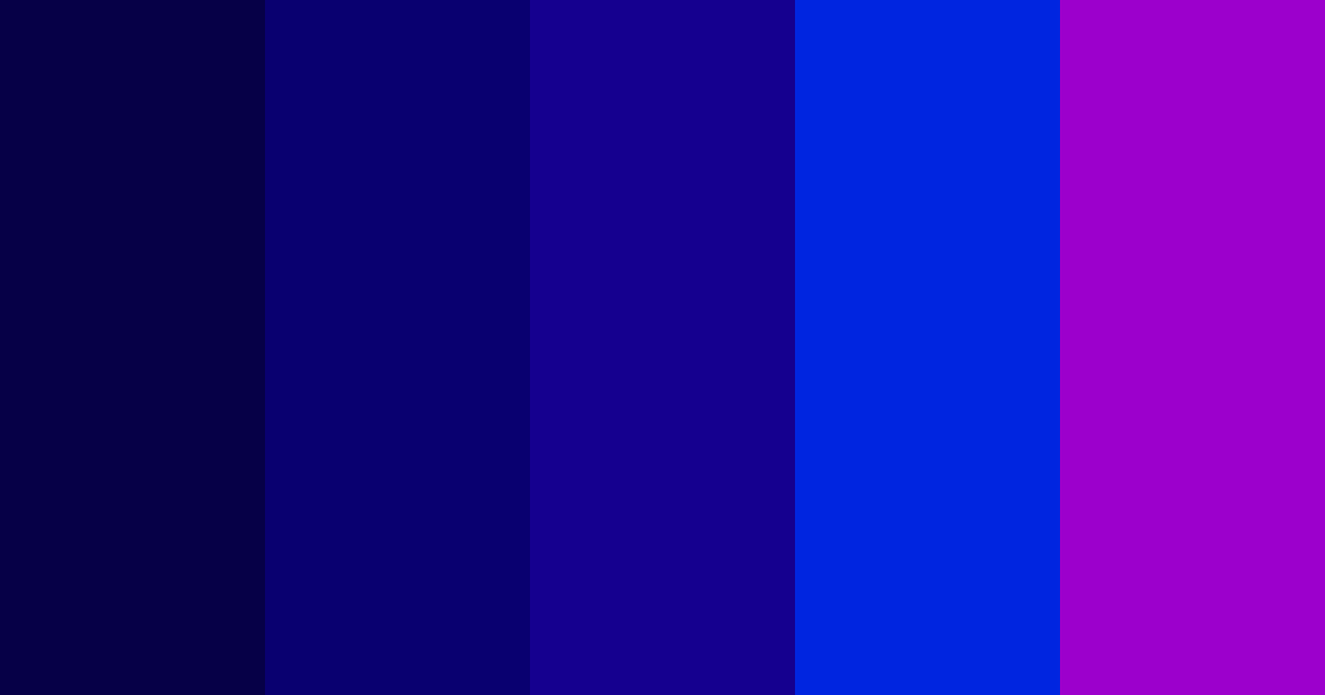 Download blue purple dream color palette PNG image (landscape)