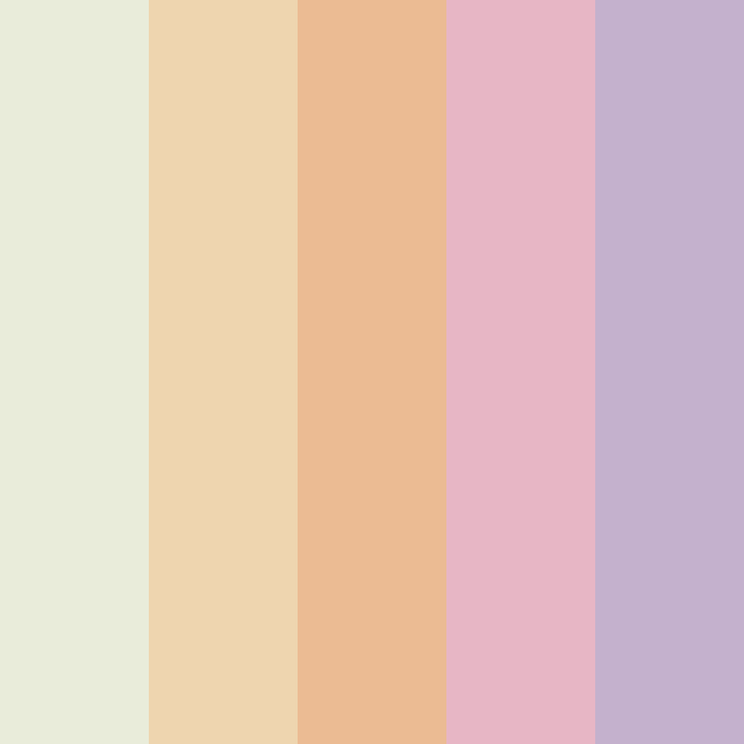 Download spring burst color palette PNG image (square)