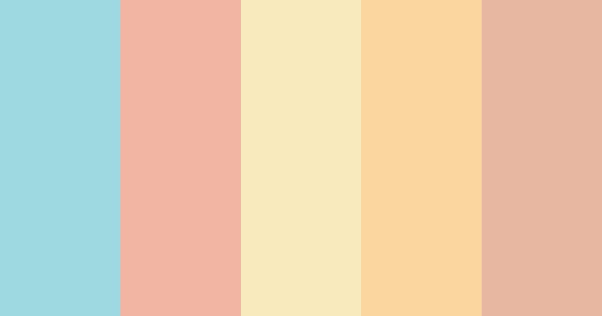 Download scandinavian kids color palette PNG image (landscape)