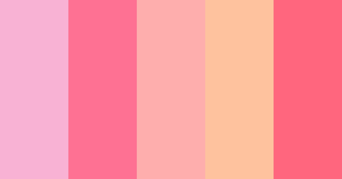 Download girly y2k childhood color palette PNG image (landscape)
