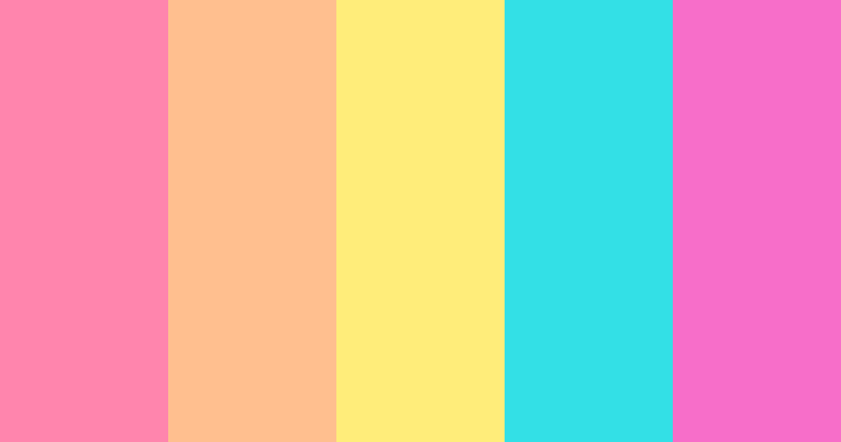 Download candy color palette PNG image (landscape)