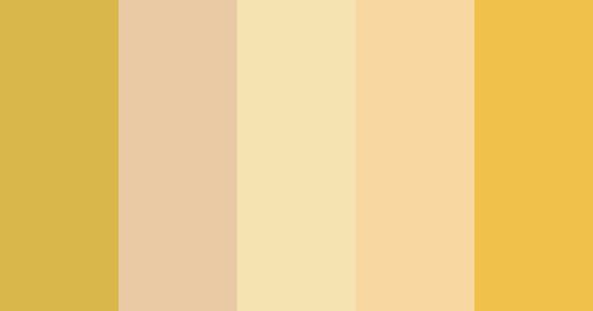 Download honey blonde color palette PNG image (landscape)