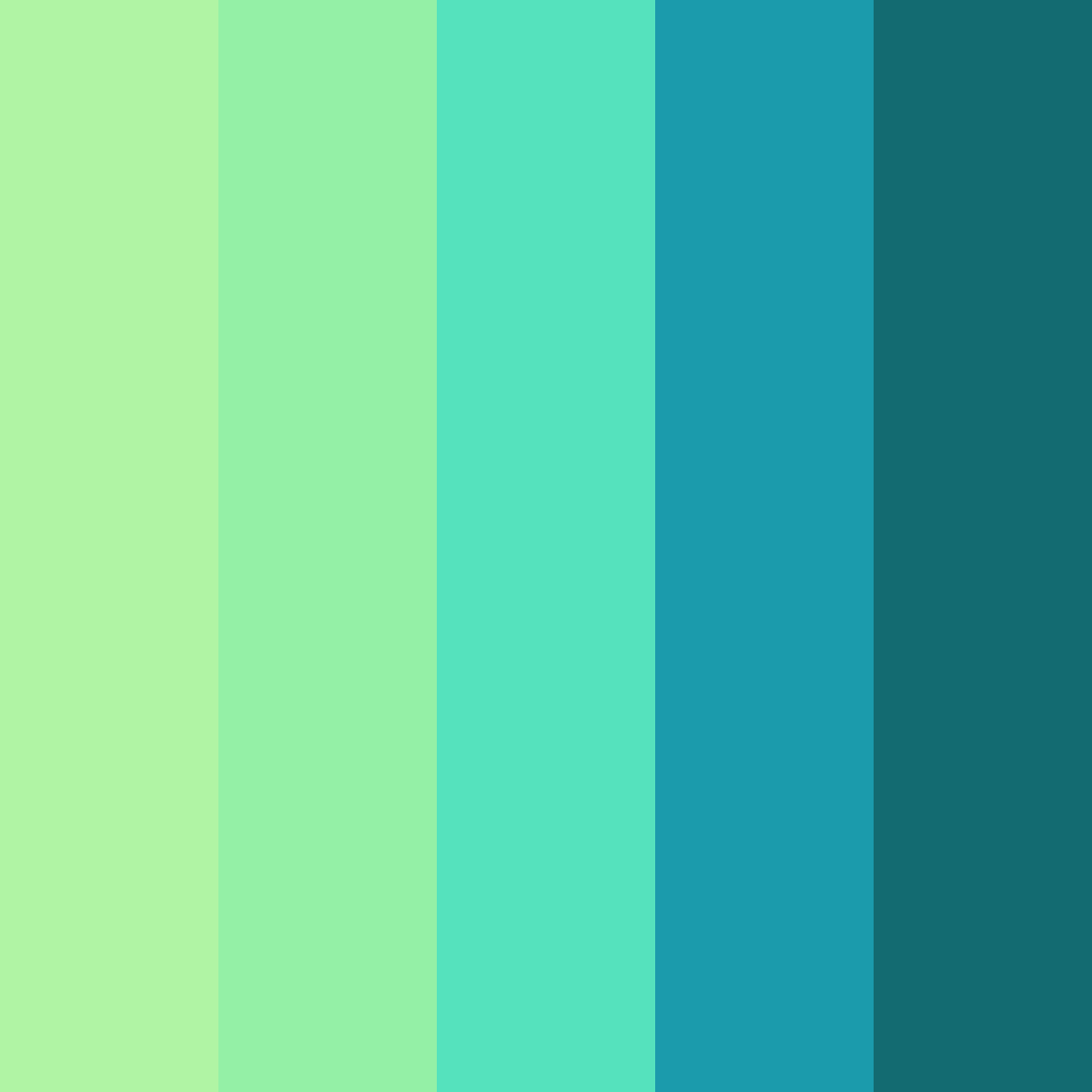 Download serene beryl color palette PNG image (square)
