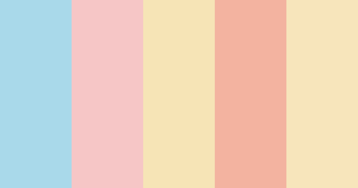 Download soft summer color palette PNG image (landscape)