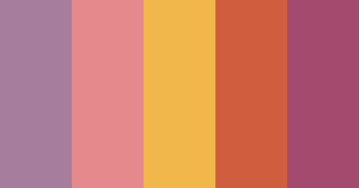 Download winter sunset color palette PNG image (landscape)