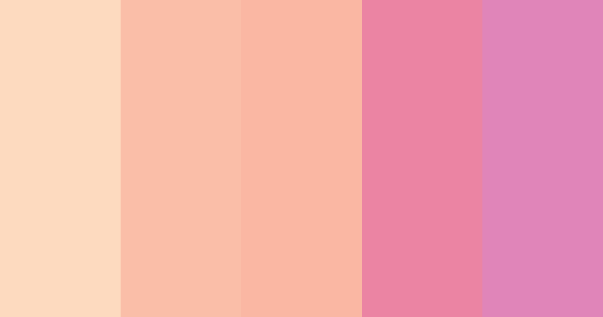 Download sea shell color palette PNG image (landscape)
