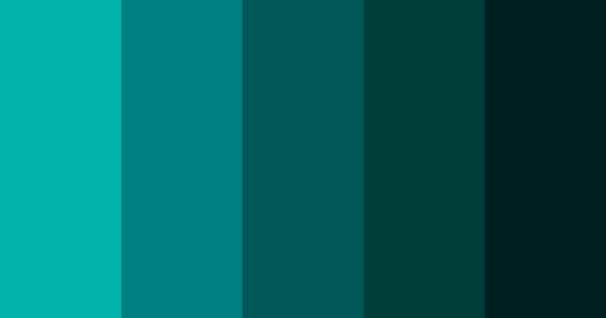 Download turquoise dream color palette PNG image (landscape)
