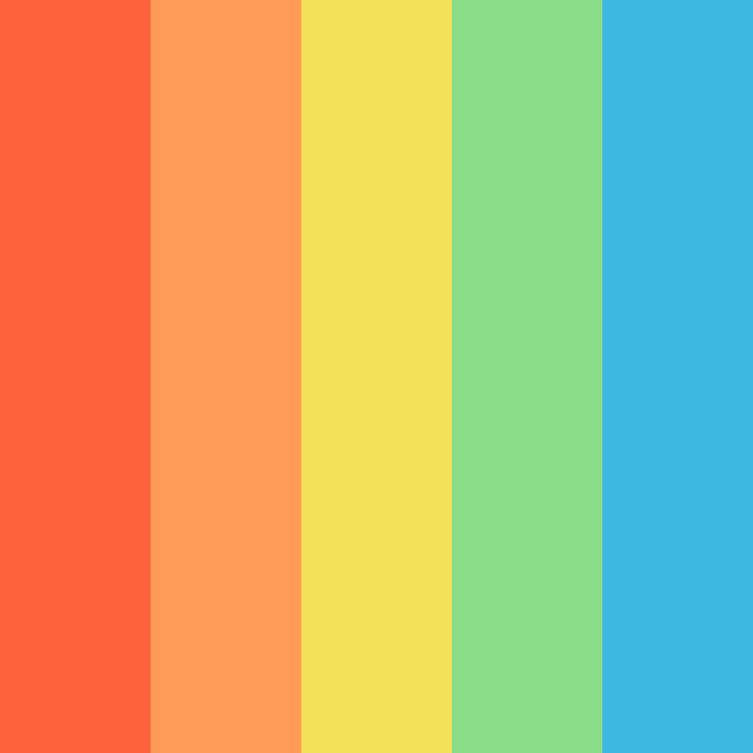 Download graffiti 90s color palette PNG image (square)