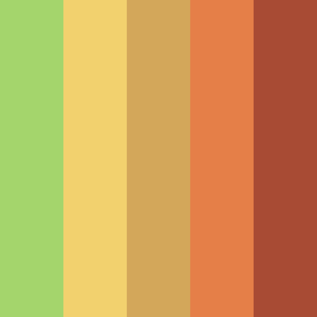 Download lucky palms color palette PNG image (square)