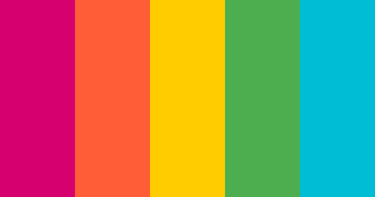 Download psychédélique color palette PNG image (landscape)