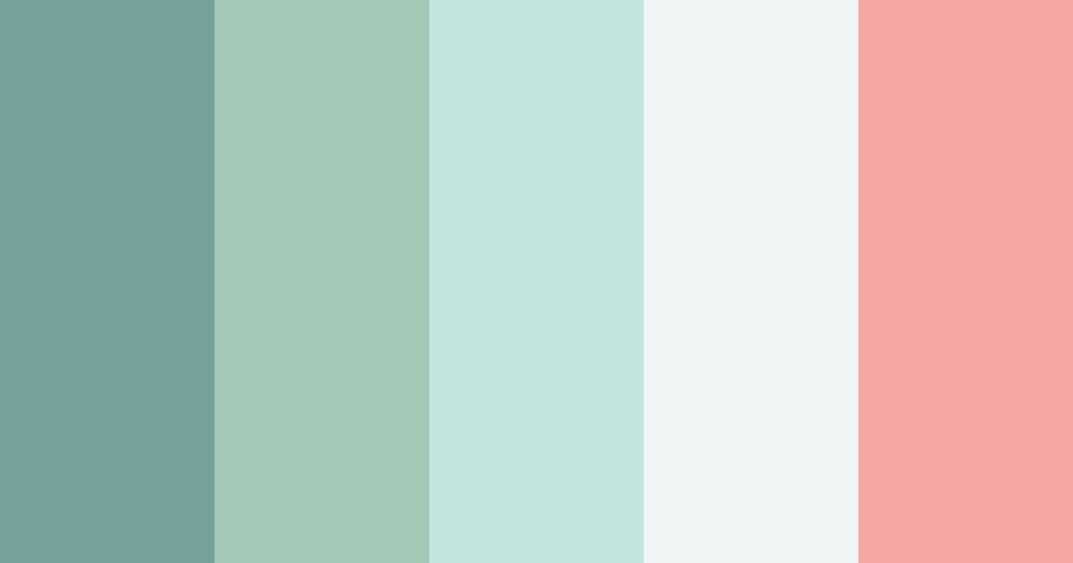 Download sea nymph color palette PNG image (landscape)