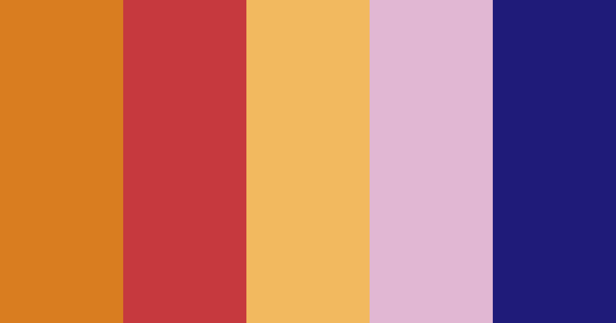 Download amber dreams color palette PNG image (landscape)
