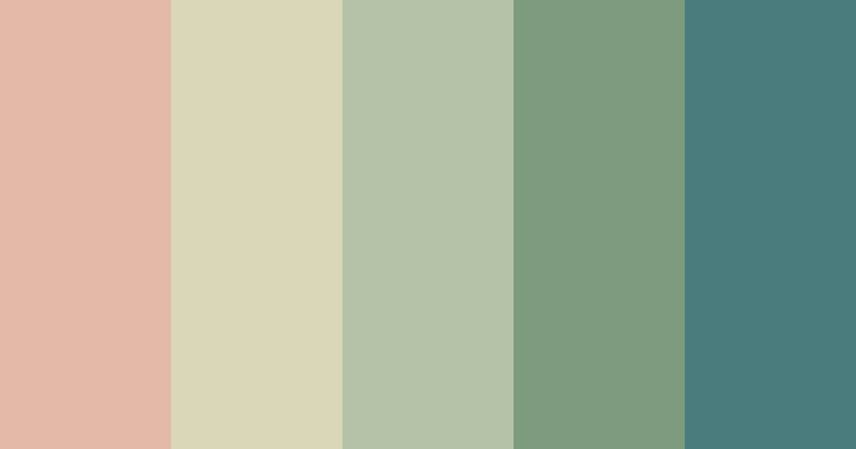 Download japanese garden color palette PNG image (landscape)