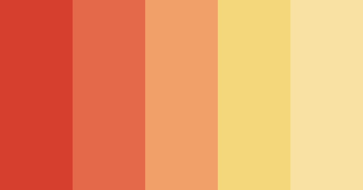 Download red 60s color palette PNG image (landscape)