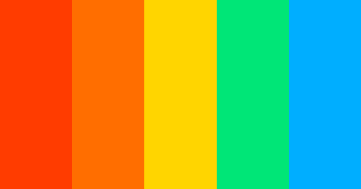 Download psychedelic retro color palette PNG image (landscape)