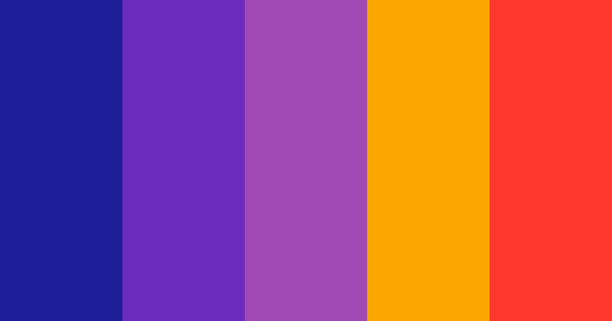 Download cyber sunset color palette PNG image (landscape)