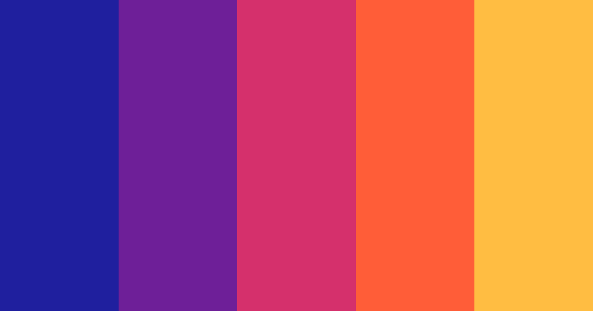 Download retro psychedelia color palette PNG image (landscape)