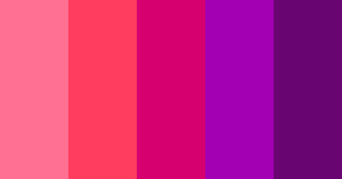 Download pink fusion color palette PNG image (landscape)