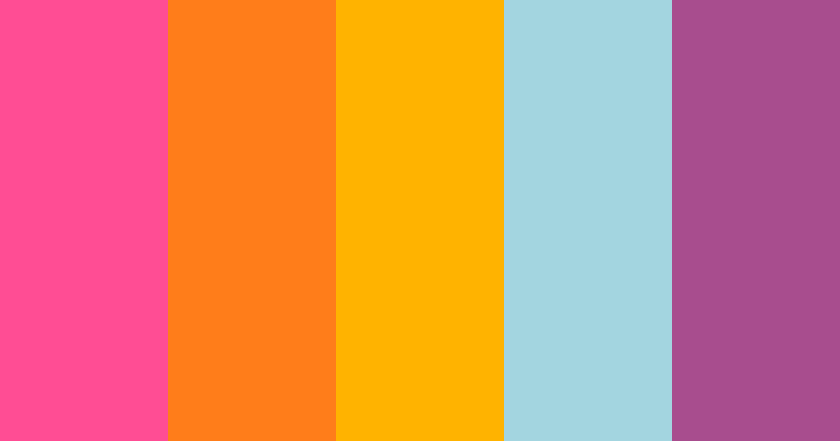Download powerpuff dreams color palette PNG image (landscape)
