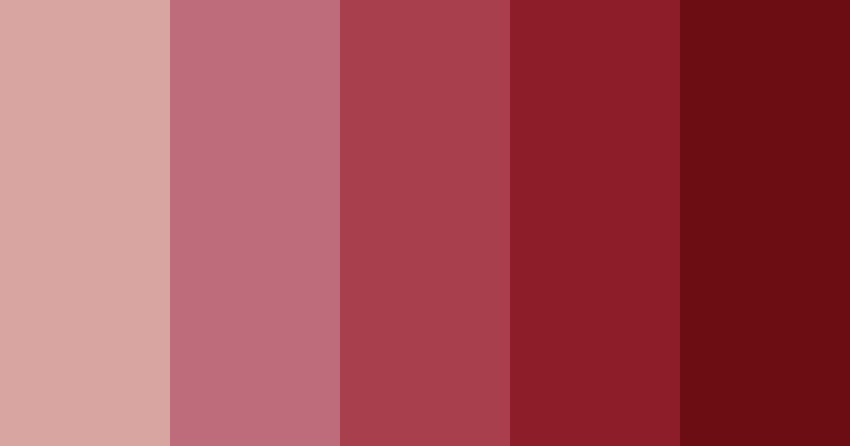 Download passion red color palette PNG image (landscape)