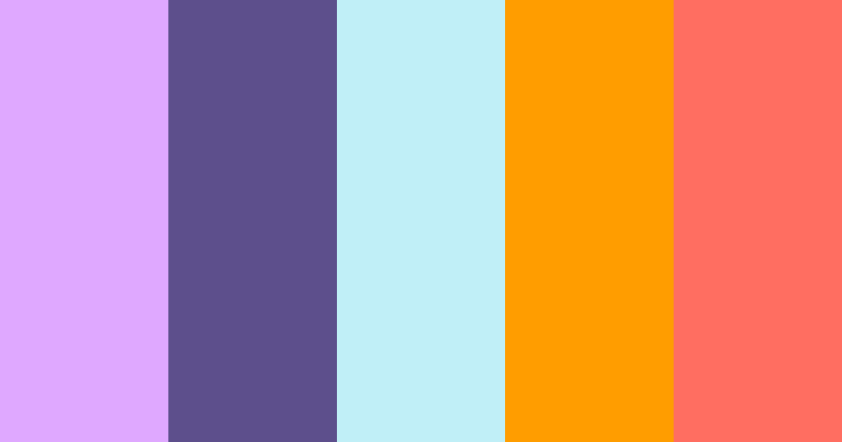 Cosmo Dandy's World Color Palette
