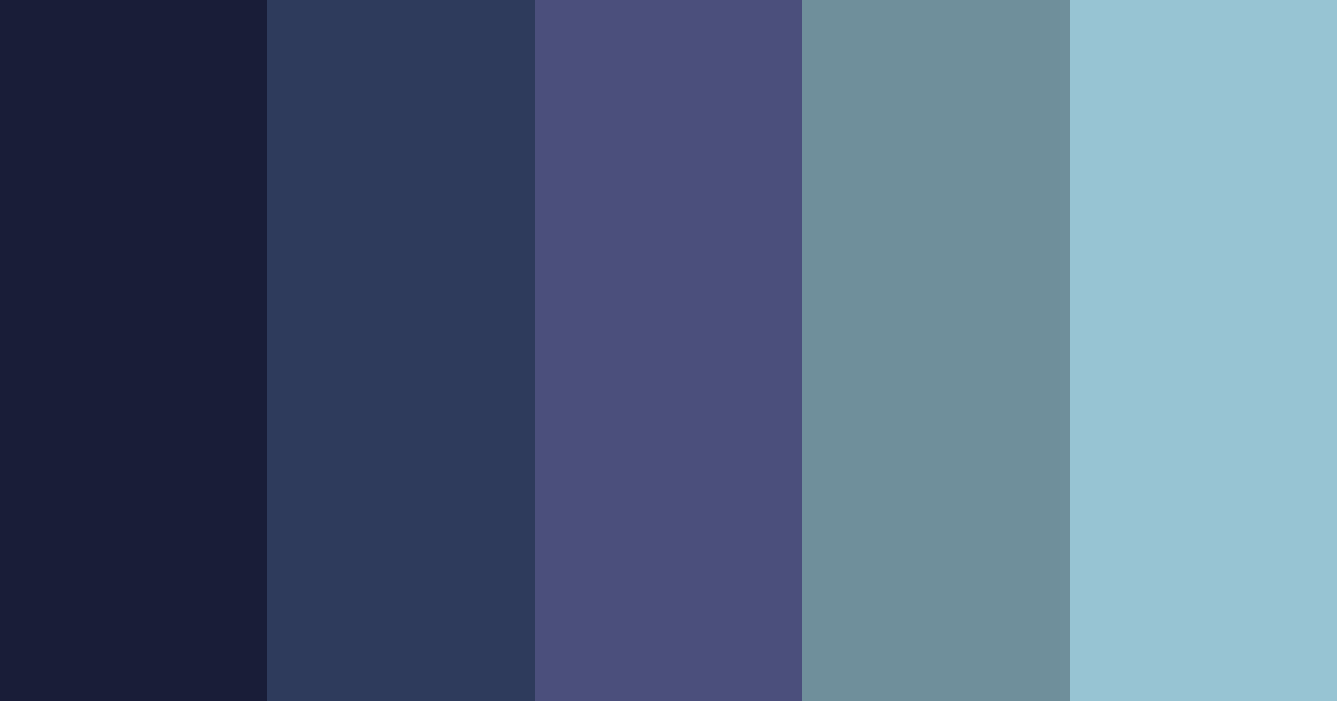 Download midnight waves color palette PNG image (landscape)