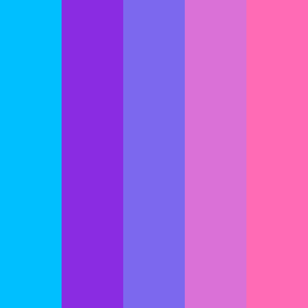 Download 2000's metallic cyan and purple color palette PNG image (square)
