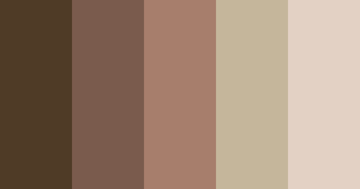 Download herbal umber color palette PNG image (landscape)