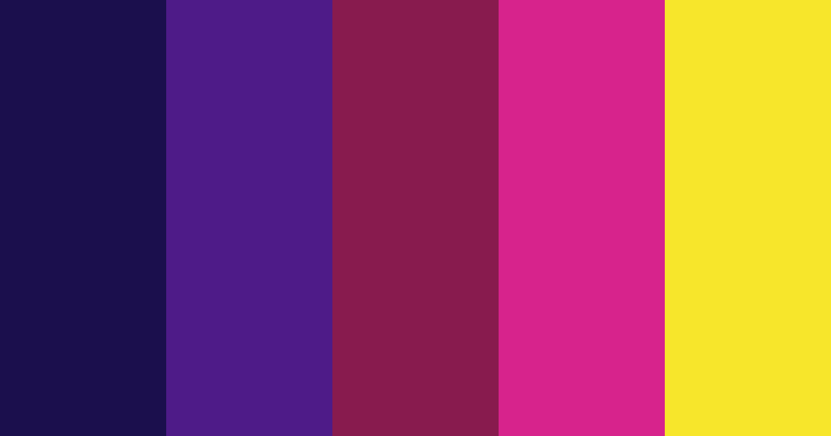 Download creepy neon night color palette PNG image (landscape)