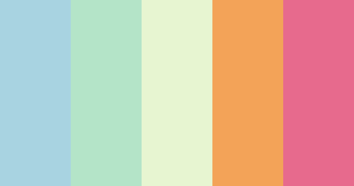 Download mountain spring color palette PNG image (landscape)
