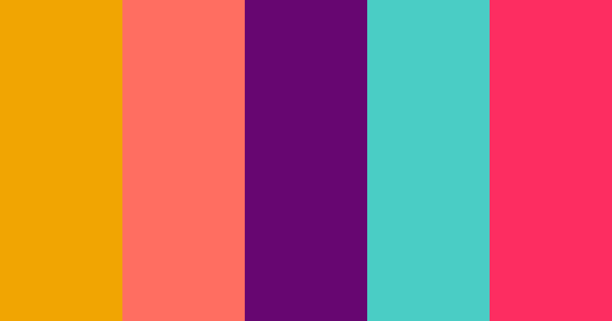 Download kidcore gyaru cyberpunk color palette PNG image (landscape)