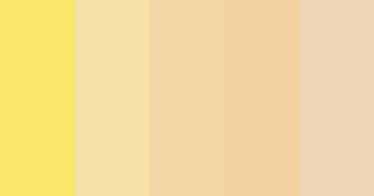 Download sunshine cream color palette PNG image (landscape)