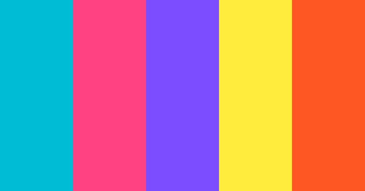 Download cyberpunk vibes color palette PNG image (landscape)