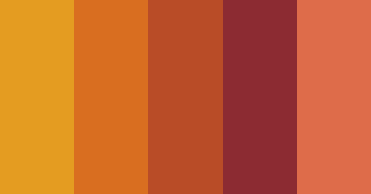 Download 1970s dinner party color palette PNG image (landscape)
