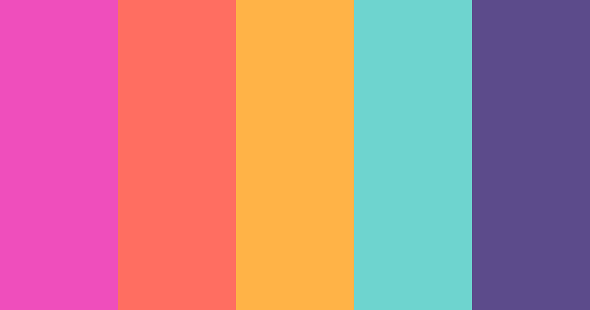Download colorful pop color palette PNG image (landscape)