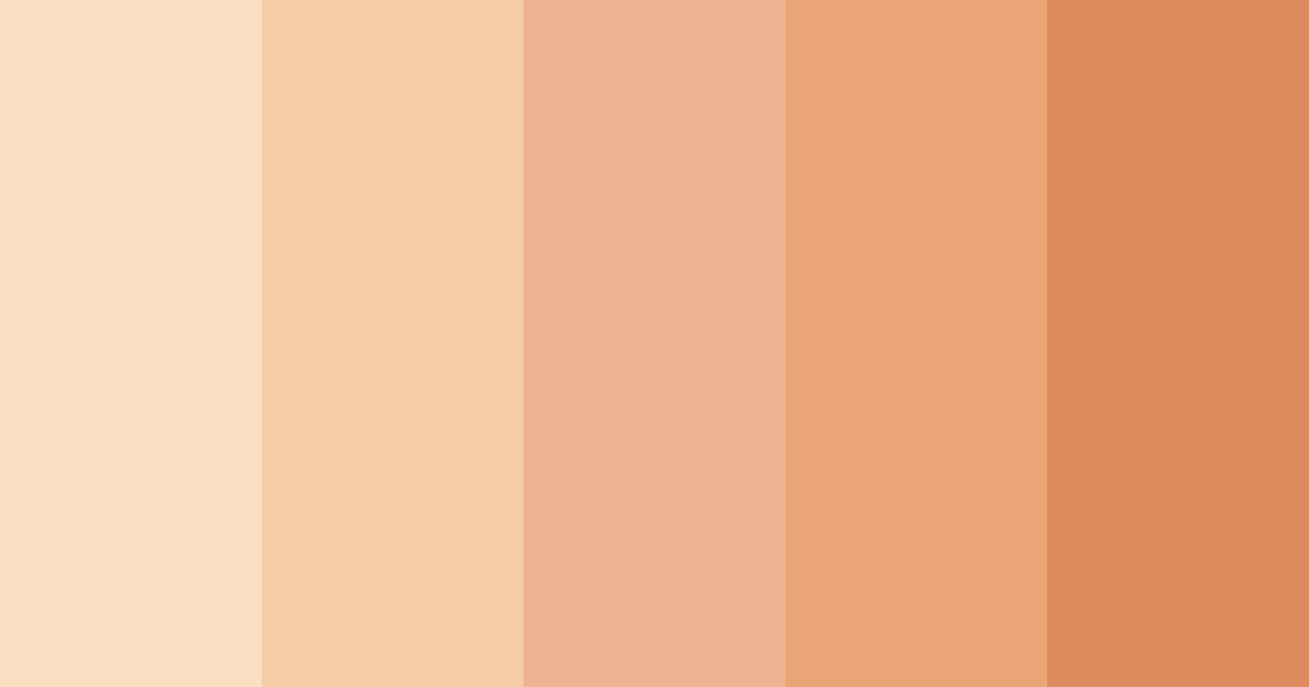 Download soft skin color palette PNG image (landscape)