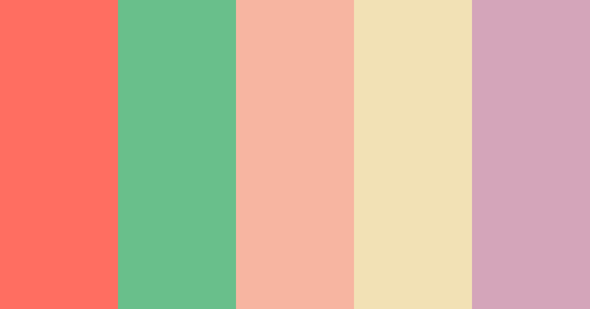 Download strawberry mint tea fluff color palette PNG image (landscape)