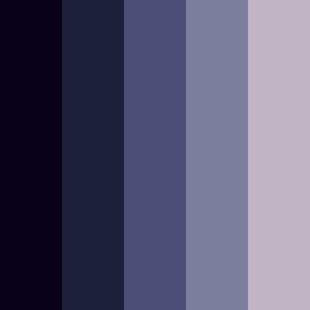 Download midnight elegance color palette PNG image (square)