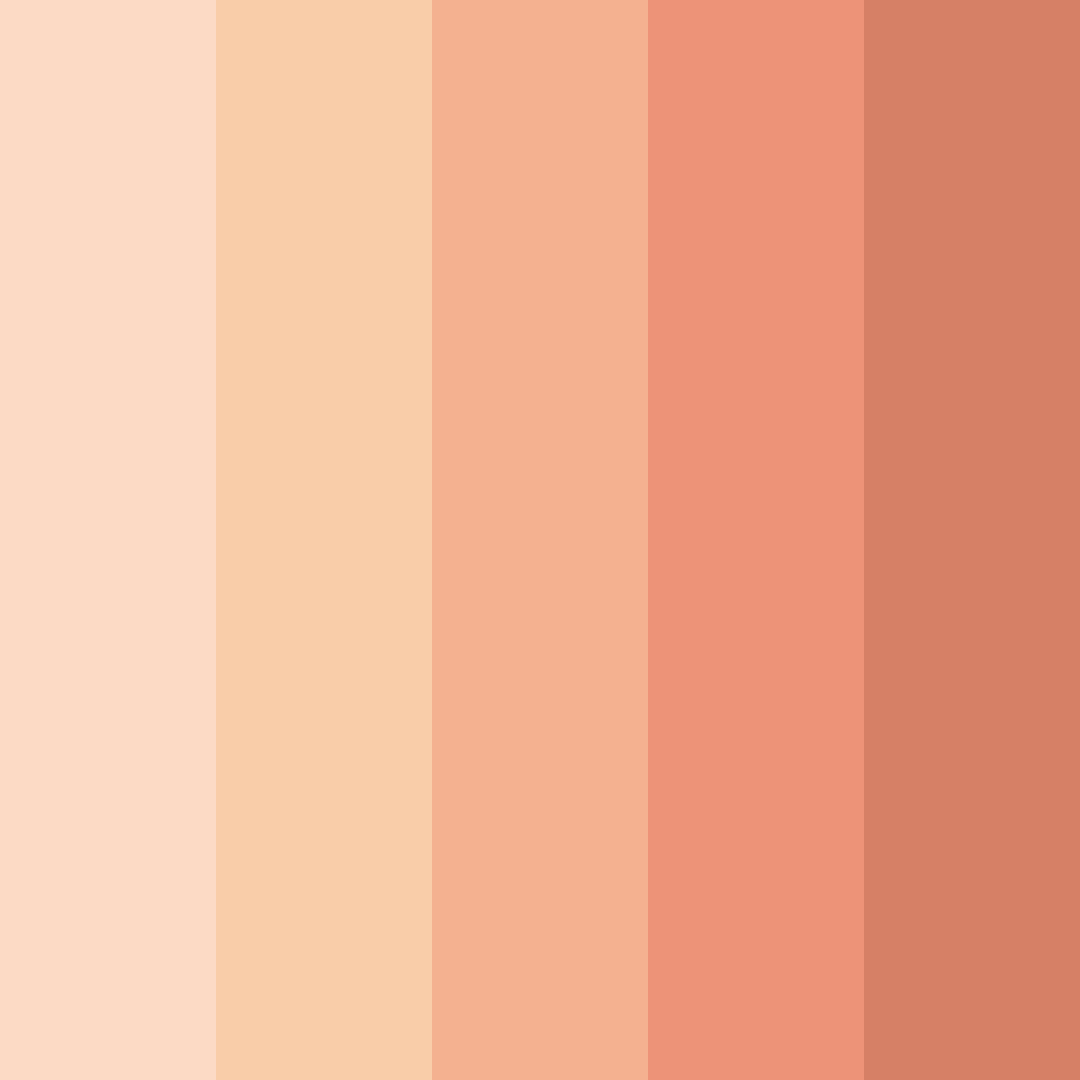 Download apricot blossoms color palette PNG image (square)