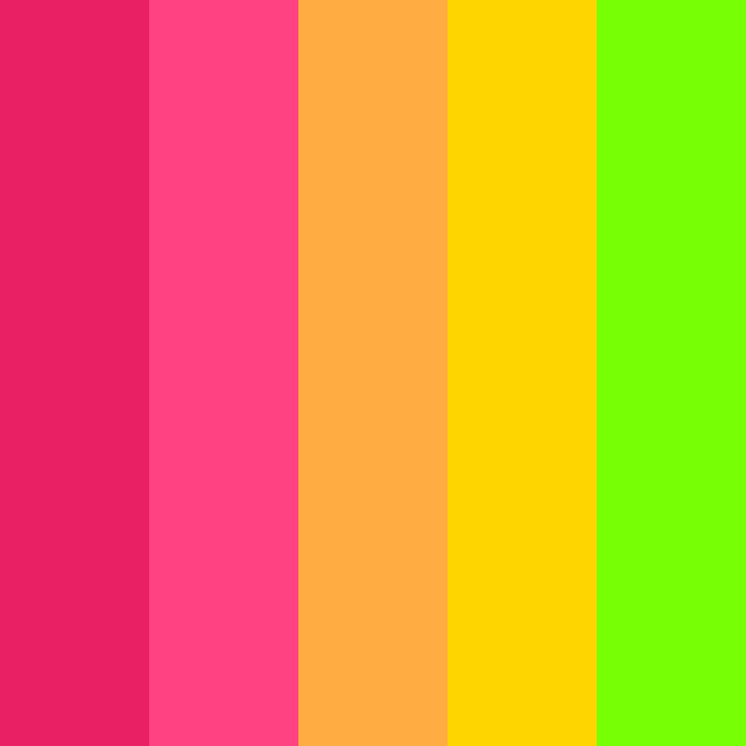 Download trippy color palette PNG image (square)