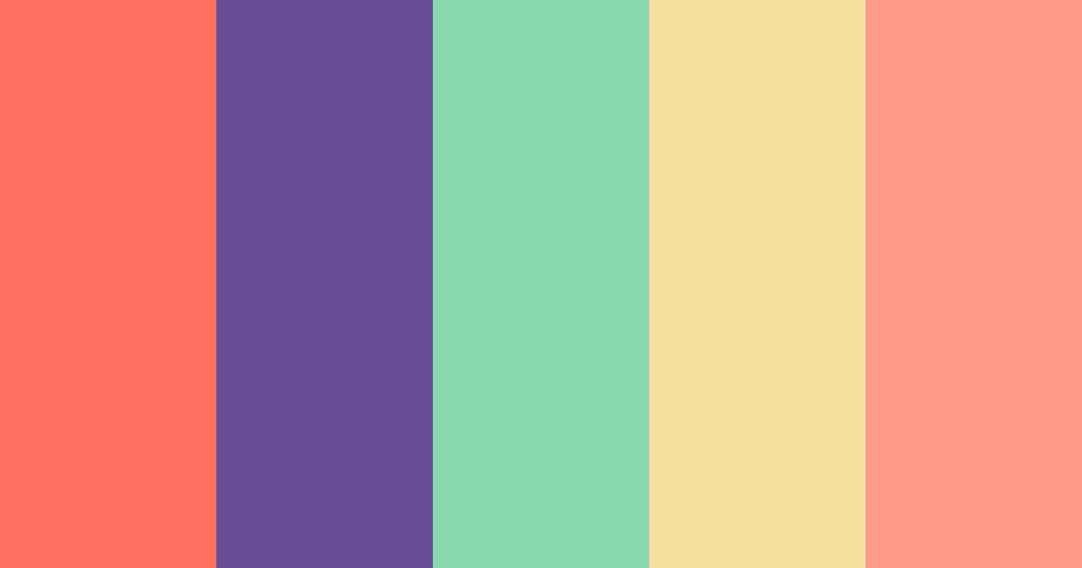 Download rainbow berry aesthetic color palette PNG image (landscape)