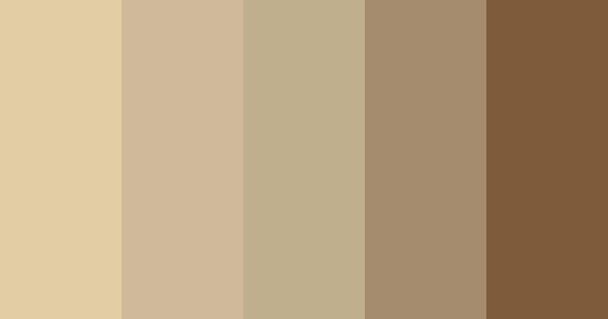 Download soft hazelnut color palette PNG image (landscape)