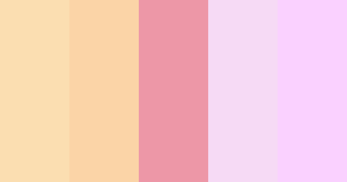 Download bold and cute color palette PNG image (landscape)