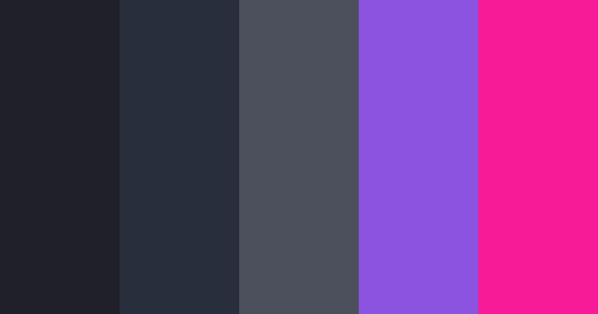 Download cyberpunk midnight color palette PNG image (landscape)