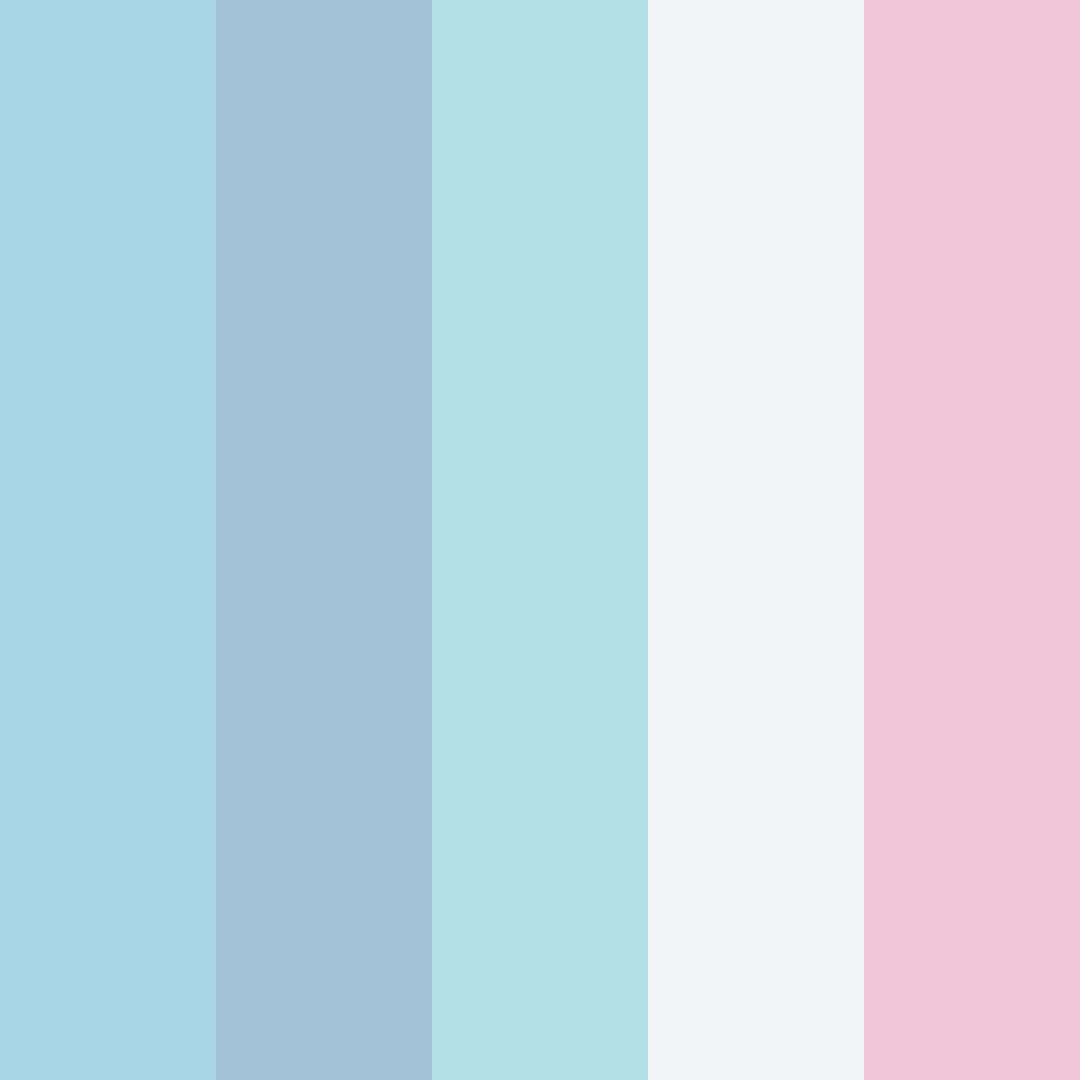 Download pastel winter color palette PNG image (square)