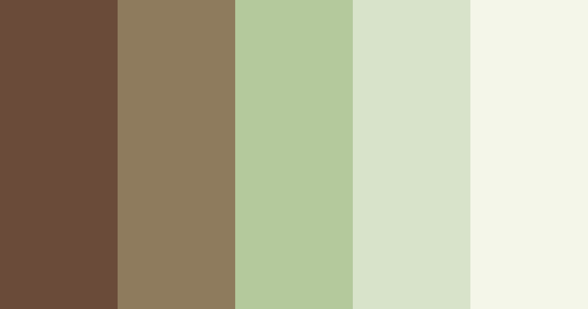 Download brown green aesthetic color palette PNG image (landscape)