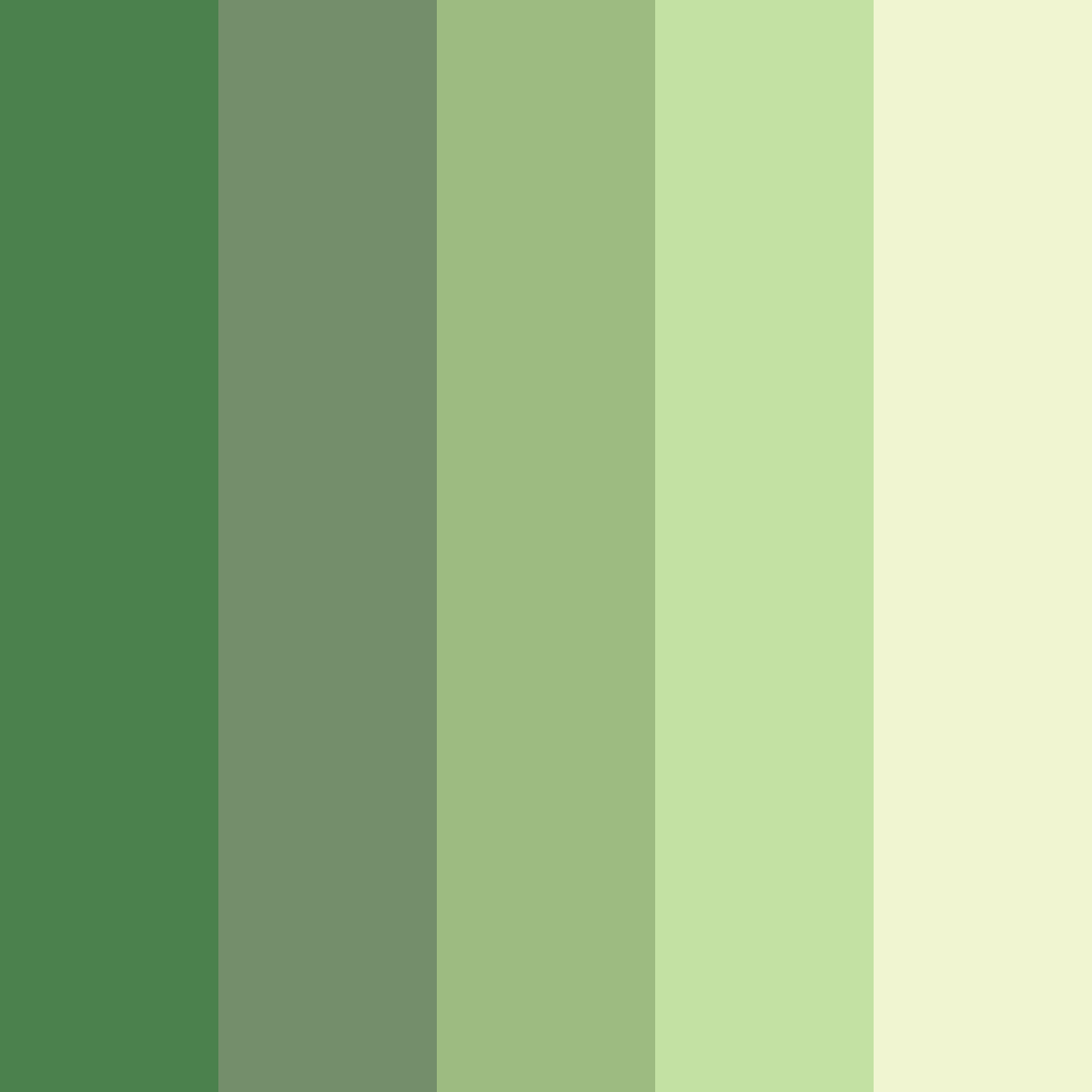 Download desaturated green zombie color palette PNG image (square)