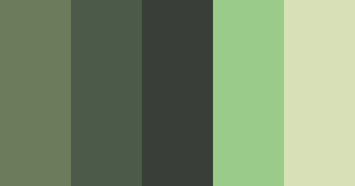 Download desaturated green zombie color palette PNG image (landscape)