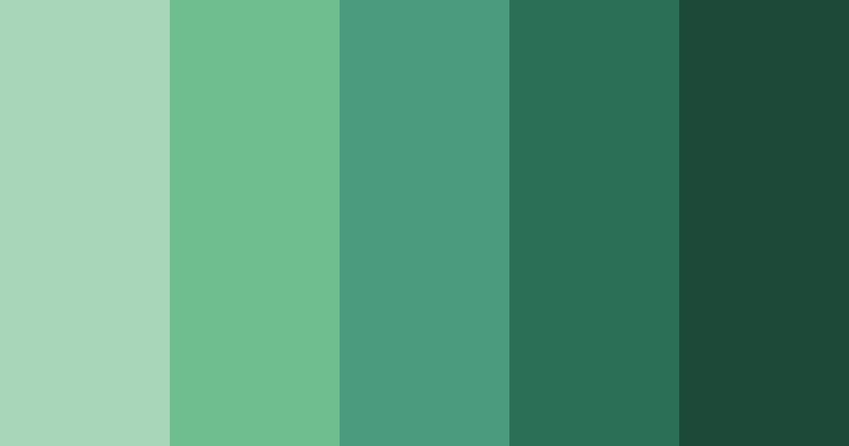 Download green polar bear color palette PNG image (landscape)